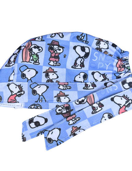 Gorro Quirúrgico Estampado Snoopy-  Azul3