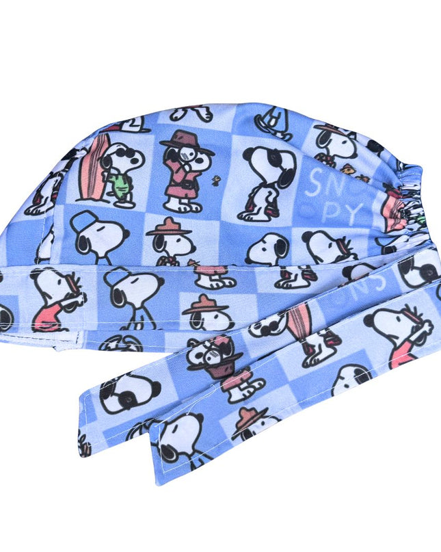 Gorro Quirúrgico Estampado Snoopy-  Azul3