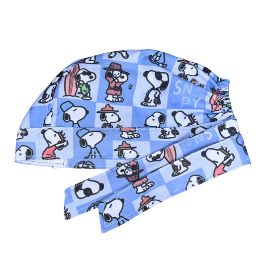 Gorro Quirúrgico Estampado Snoopy-  Azul3