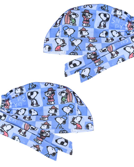 Gorro Quirúrgico Estampado Snoopy-  Azul3