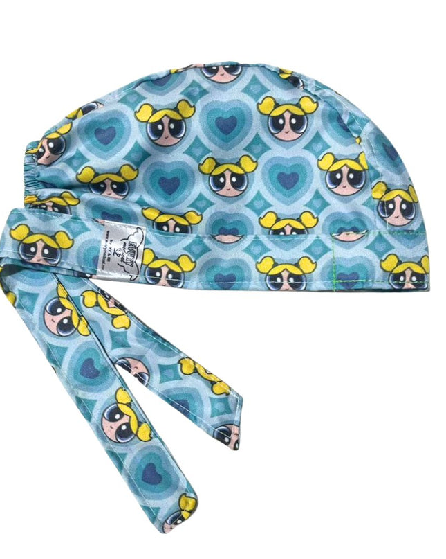 Gorro Medico Quirúrgico-Chicas 2 Celeste Corazón
