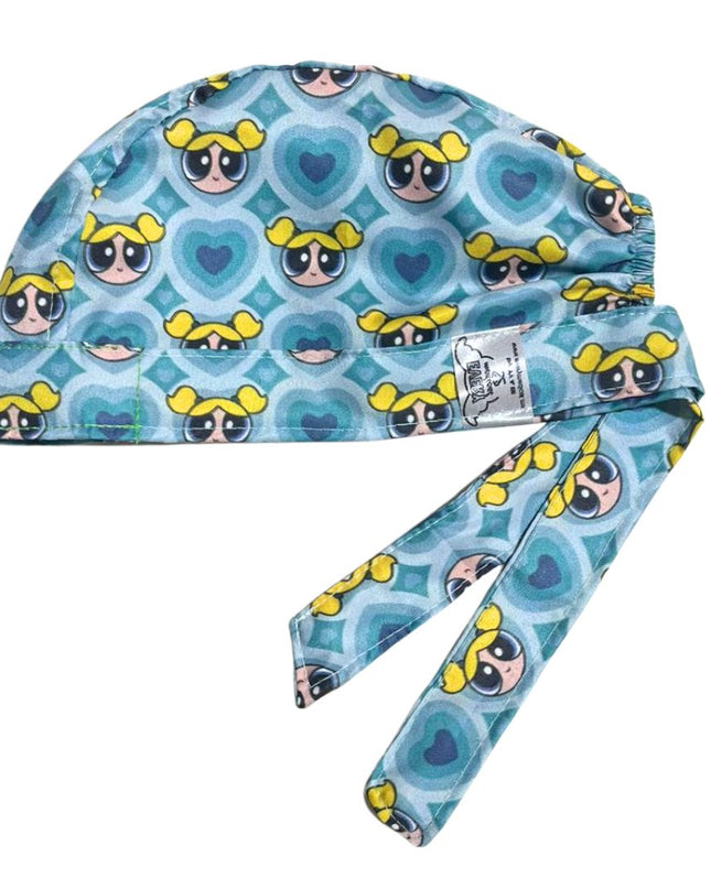 Gorro Medico Quirúrgico-Chicas 2 Celeste Corazón