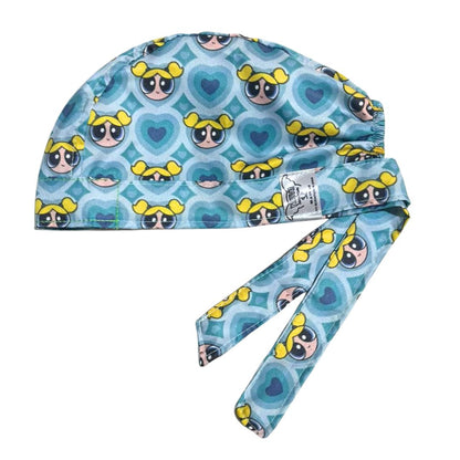 Gorro Medico Quirúrgico-Chicas 2 Celeste Corazón