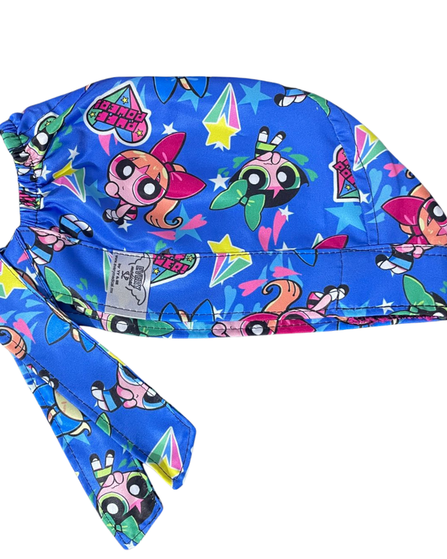 Gorro Medico Quirúrgico-las Chicas Super Poderosas-antisudor - Azul acero