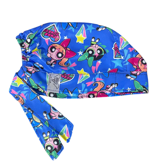 Gorro Medico Quirúrgico-las Chicas Super Poderosas-antisudor - Azul acero