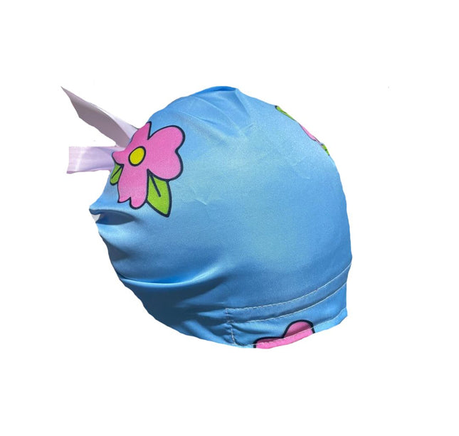 Gorro Medico Quirúrgico - Enfermería - SImpsons - Homero En Vestido - Listón - Celeste