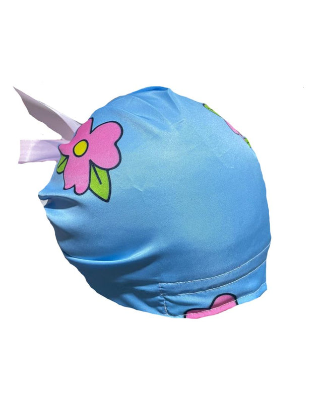 Gorro Medico Quirúrgico - Enfermería - SImpsons - Homero En Vestido - Listón - Celeste