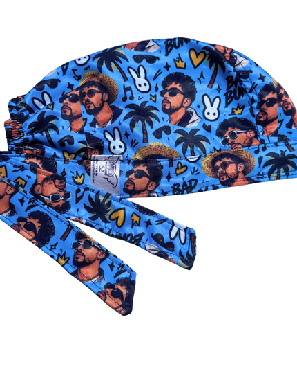 Gorro Medico Quirúrgico - Bad Bunny - Azul