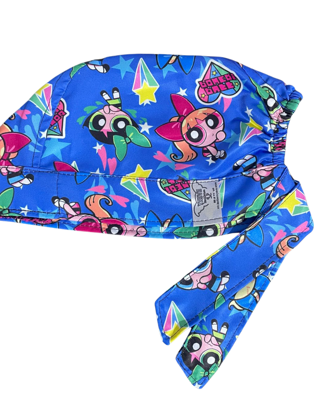 Gorro Medico Quirúrgico-las Chicas Super Poderosas-antisudor - Azul acero