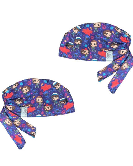 Gorro Medico Quirúrgico - Stranger Things - Enfermeria Hospital - Azul
