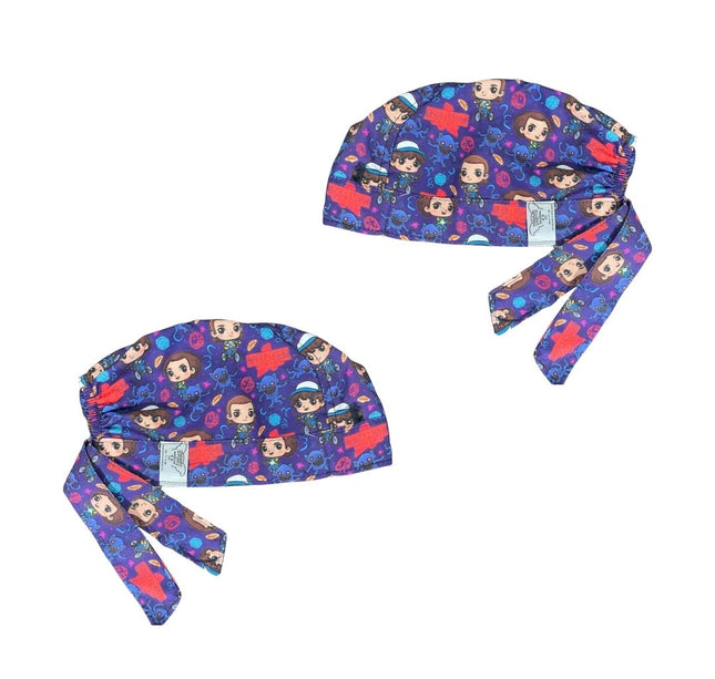 Gorro Medico Quirúrgico - Stranger Things - Enfermeria Hospital - Azul
