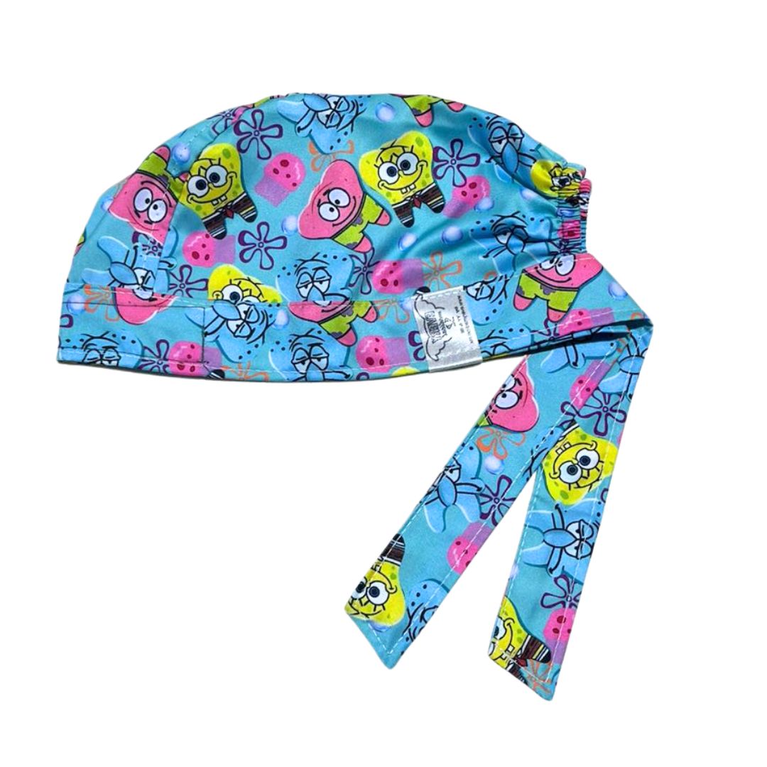 Gorro Quirúrgico Dentista bob esponja muelas dientes