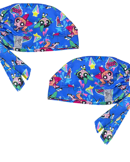 Gorro Medico Quirúrgico-las Chicas Super Poderosas-antisudor - Azul acero