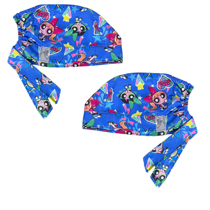 Gorro Medico Quirúrgico-las Chicas Super Poderosas-antisudor - Azul acero