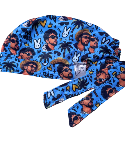 Gorro Medico Quirúrgico - Bad Bunny - Azul