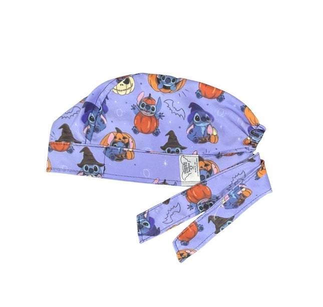 Gorro Medico Quirúrgico - Stitch - Día De Muertos - Halloween - Lila