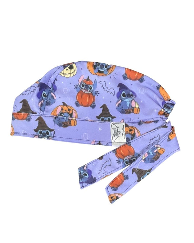 Gorro Medico Quirúrgico - Stitch - Día De Muertos - Halloween - Lila