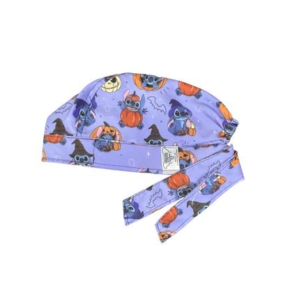 Gorro Medico Quirúrgico - Stitch - Día De Muertos - Halloween - Lila