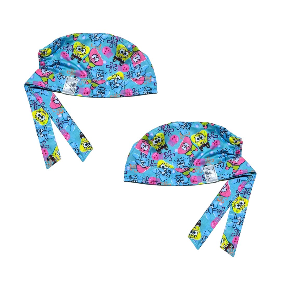 Gorro Quirúrgico Dentista bob esponja muelas dientes