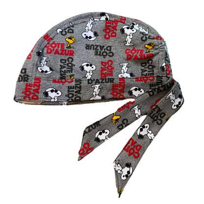 Gorro Quirúrgico Snoopy Gris - Antisudor
