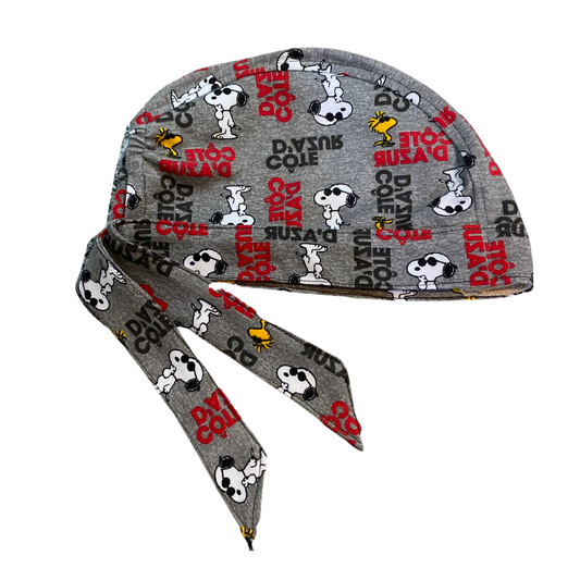 Gorro Quirúrgico Snoopy Gris - Antisudor