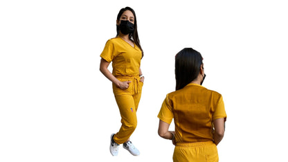 Uniforme Quirúrgico - Mujer - Mostaza - Modelo Puebla