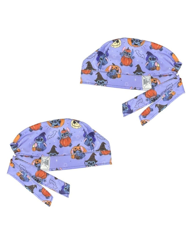 Gorro Medico Quirúrgico - Stitch - Día De Muertos - Halloween - Lila