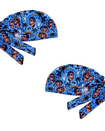 Gorro Medico Quirúrgico - Bad Bunny - Azul
