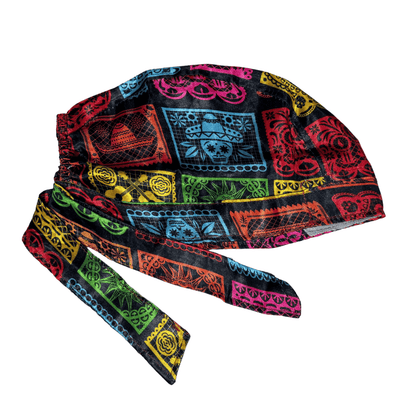 Gorro Quirúrgico - Unisex  - Estampado - Dia De Muertos - Papel picado