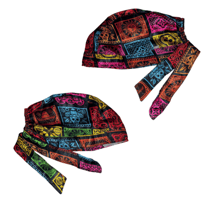 Gorro Quirúrgico - Unisex  - Estampado - Dia De Muertos - Papel picado