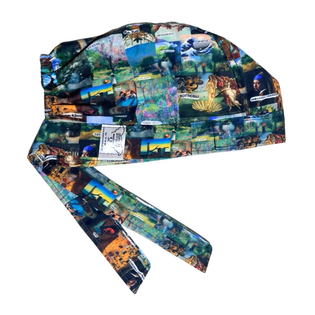 Gorro Medico Quirúrgico Pinturas De Arte Botticelli Van Gogh - todos