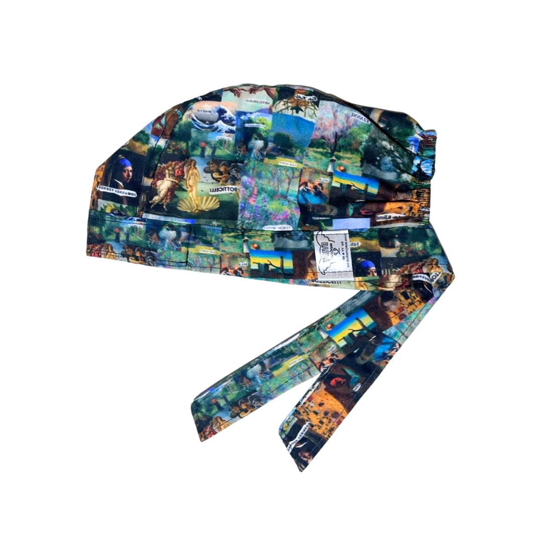 Gorro Medico Quirúrgico Pinturas De Arte Botticelli Van Gogh - todos