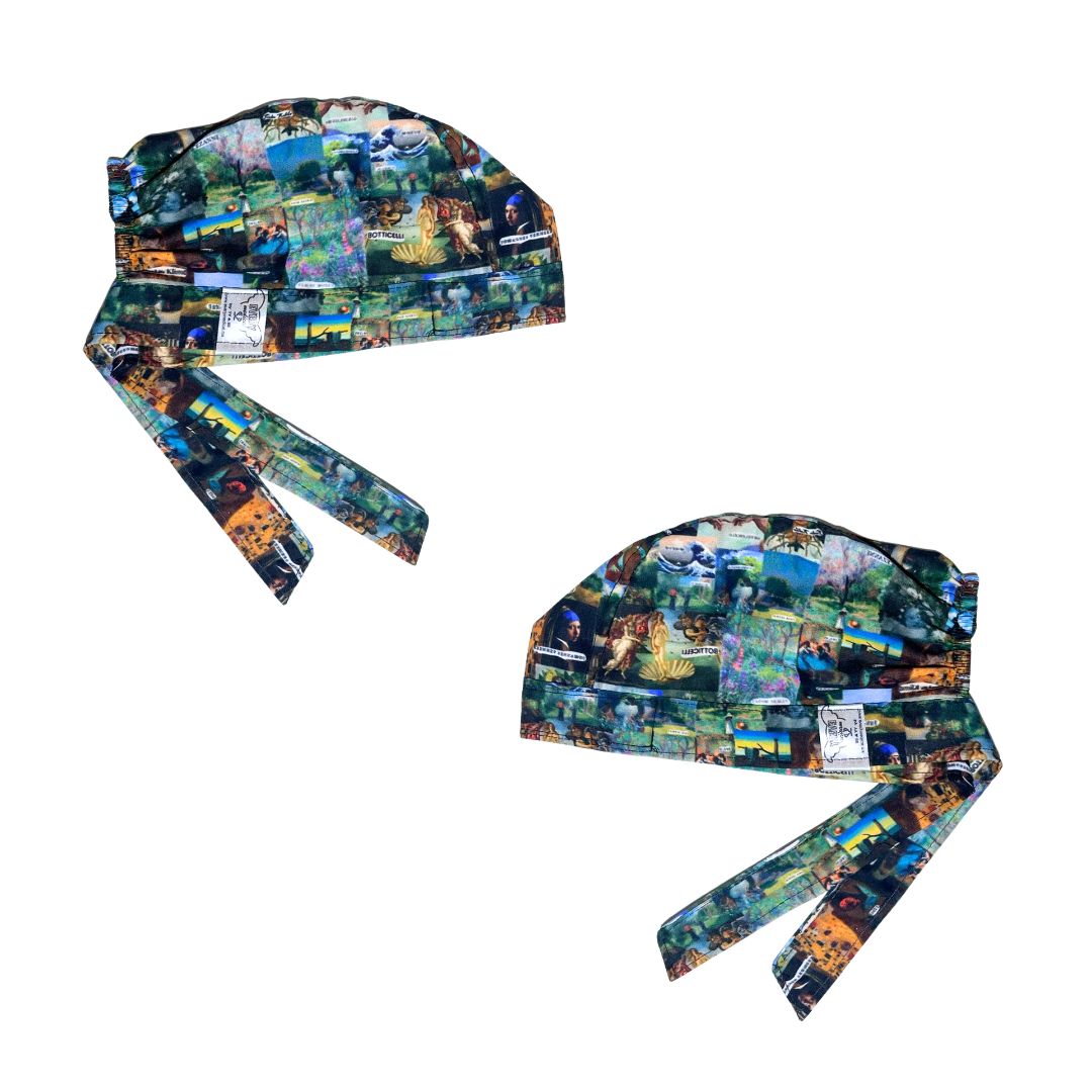 Gorro Medico Quirúrgico Pinturas De Arte Botticelli Van Gogh - todos