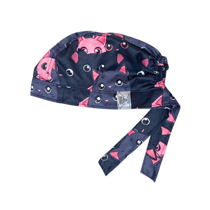 Gorro Quirúrgico Gatitos - Negro