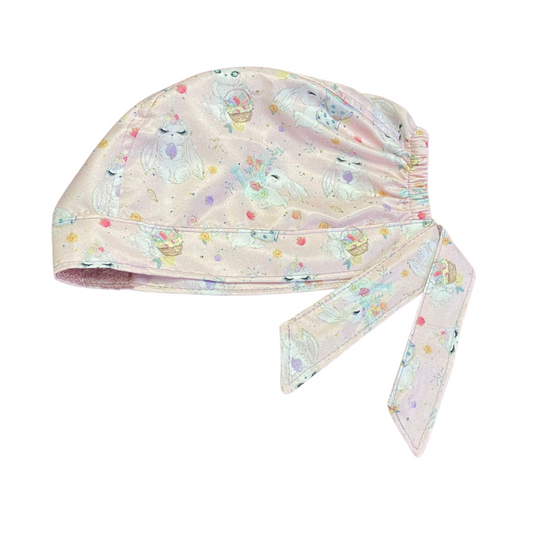 Gorro Medico Quirúrgico - Conejo De Pascua - Enfermería - Salud - Rosa