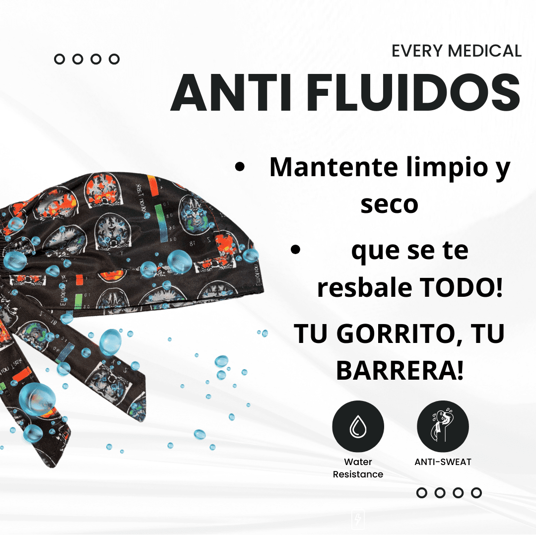 Gorro Medico Quirúrgico Estampado Riñon, Nefrologia Salud - Every Medical -  Dr. Gorrito