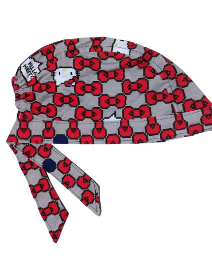 Gorro Medico quirúrgico moños gatito