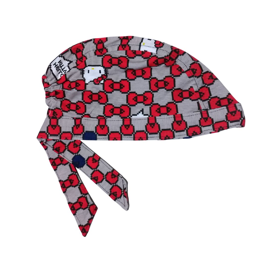 Gorro Medico quirúrgico moños gatito