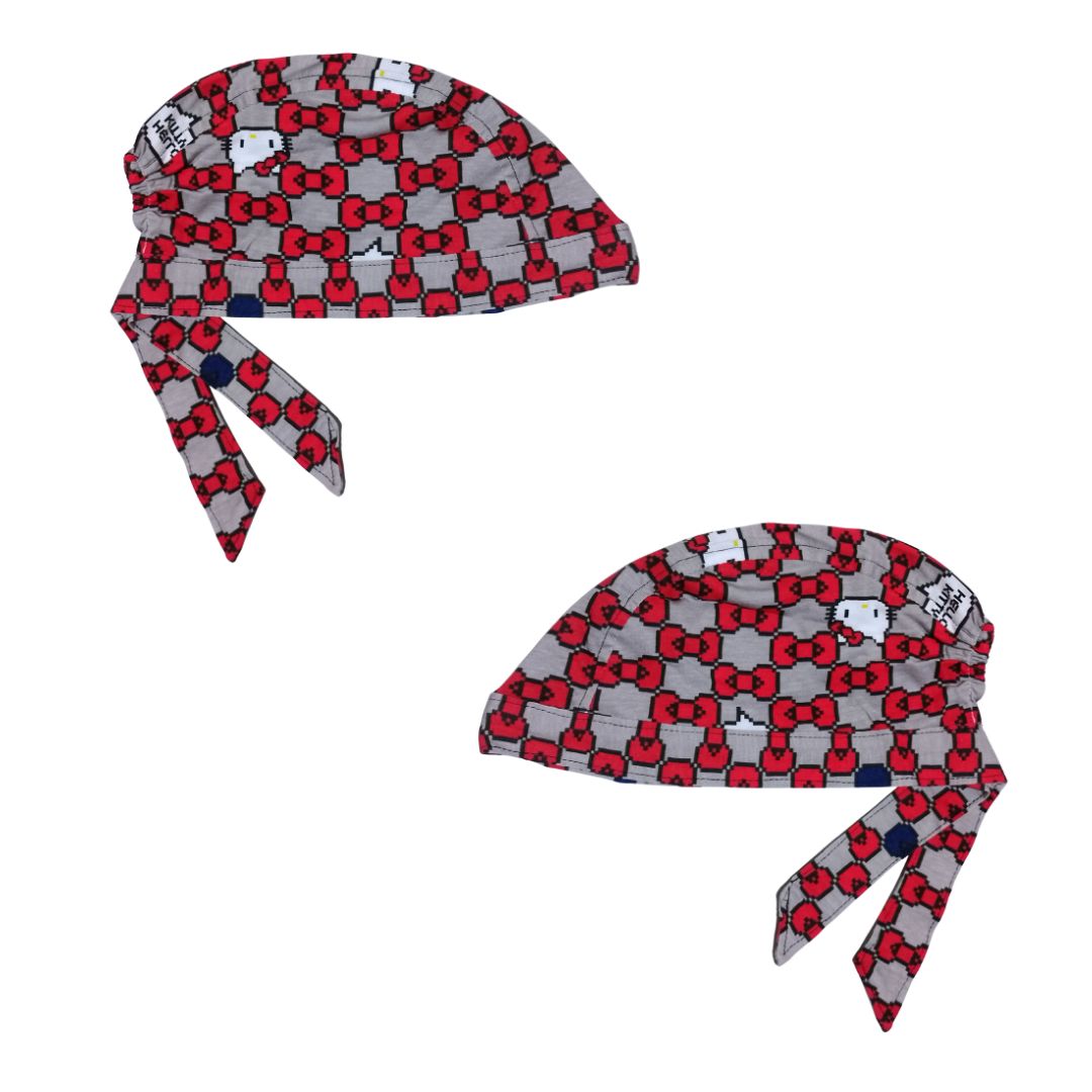 Gorro Medico quirúrgico moños gatito