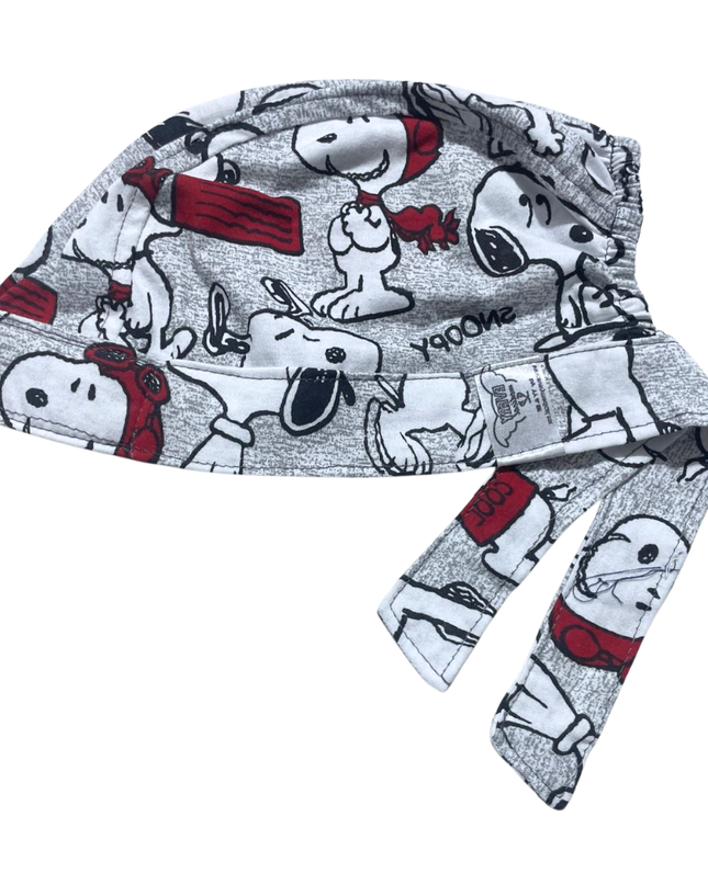 Gorro Quirúrgico Snoopy Gris - Antisudor