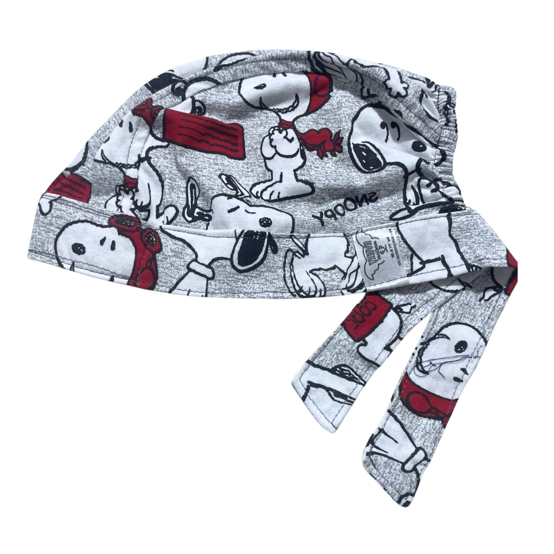 Gorro Quirúrgico Snoopy Gris - Antisudor