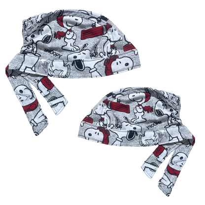 Gorro Quirúrgico Snoopy Gris - Antisudor