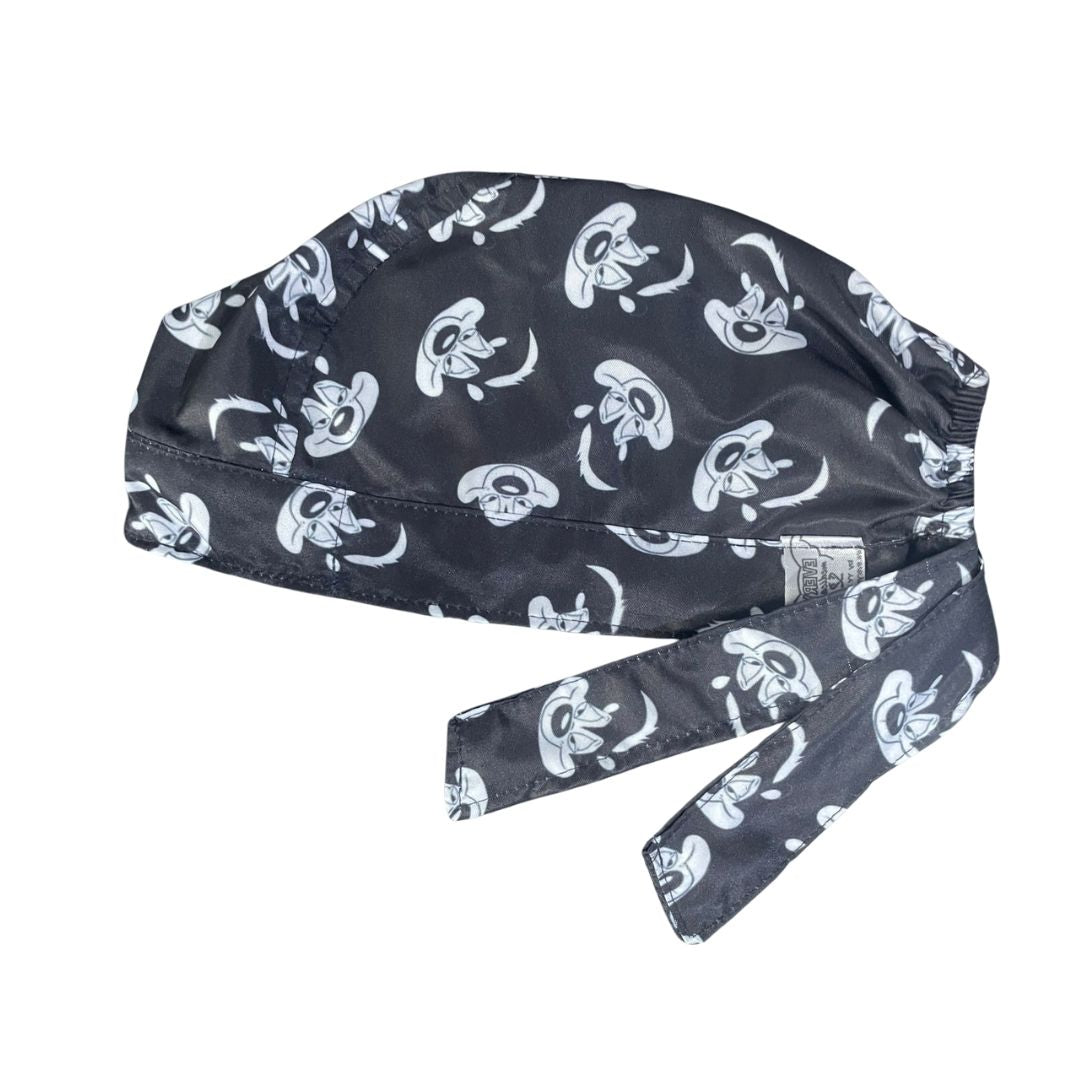 Gorro Medico Quirúrgico - Zorrillo Enamorado - Pepé Le Pew - Negro