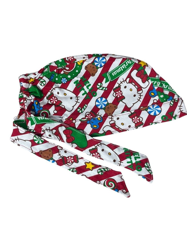 Gorro Medico Quirúrgico - Estampado - Hello Kitty Group - Navidad - Blanco