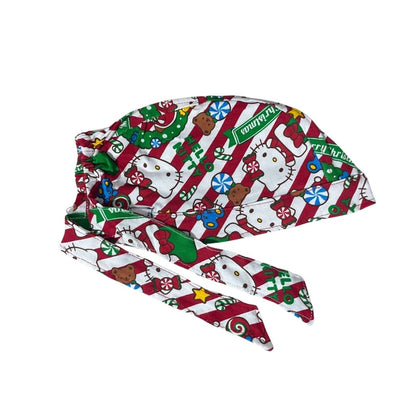 Gorro Medico Quirúrgico - Estampado - Hello Kitty Group - Navidad - Blanco