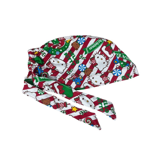 Gorro Medico Quirúrgico - Estampado - Hello Kitty Group - Navidad - Blanco