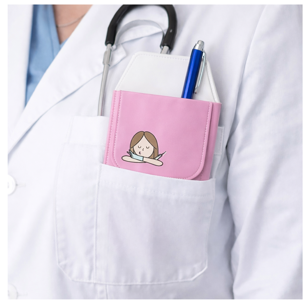 Bolsa Protector De Bolsillo Enfermería Médicos Funda Plumas