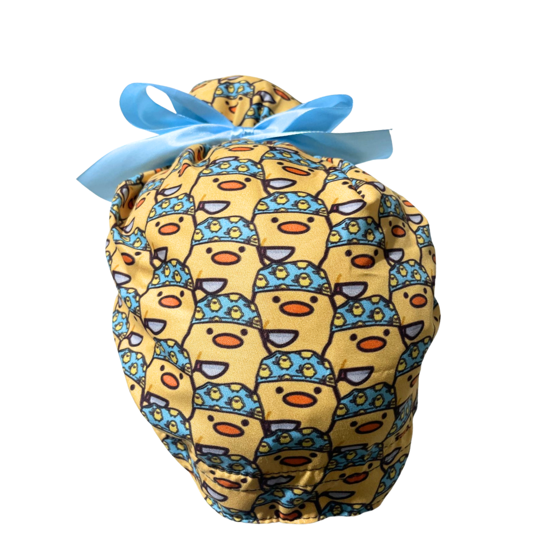 Gorro Medico Quirúrgico - Pollito / Pato - Cirujano - Listón - Amarillo