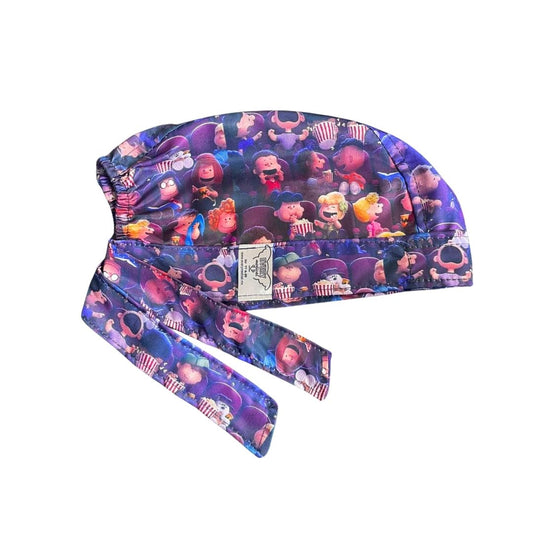 Gorro Quirúrgico Estampado - Charly Brown - Snoopy - Lila