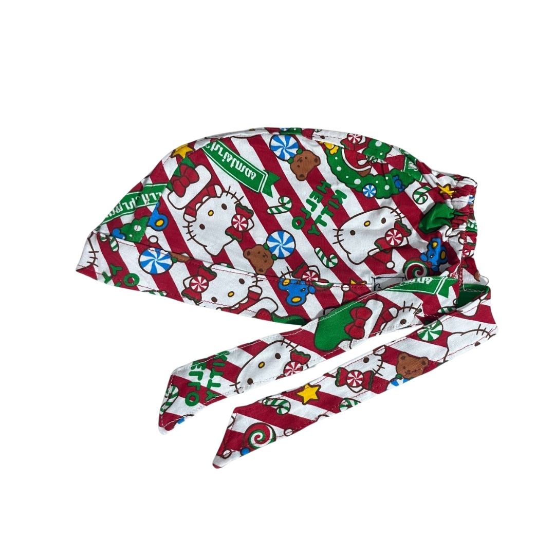 Gorro Medico Quirúrgico - Estampado - Hello Kitty Group - Navidad - Blanco
